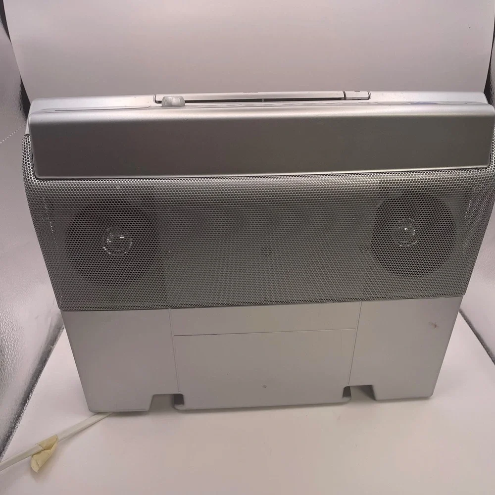 Sony ICF-CD543RM Under Cabinet CD Clock Radio Mega Bass Silver FM AM Weather
